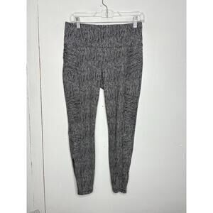 Athleta Pants Womens Medium Delancey Textured Moto Leggnigs Herringbone Workout
